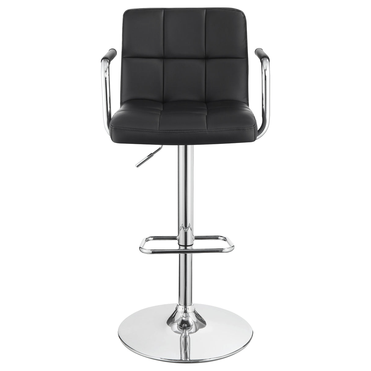 Adjustable Bar Stool - Palomar Adjustable Height Bar Stool Black and Chrome