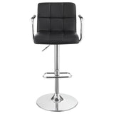 Adjustable Bar Stool - Palomar Adjustable Height Bar Stool Black and Chrome