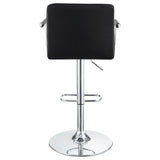 Adjustable Bar Stool - Palomar Adjustable Height Bar Stool Black and Chrome