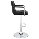 Adjustable Bar Stool - Palomar Adjustable Height Bar Stool Black and Chrome