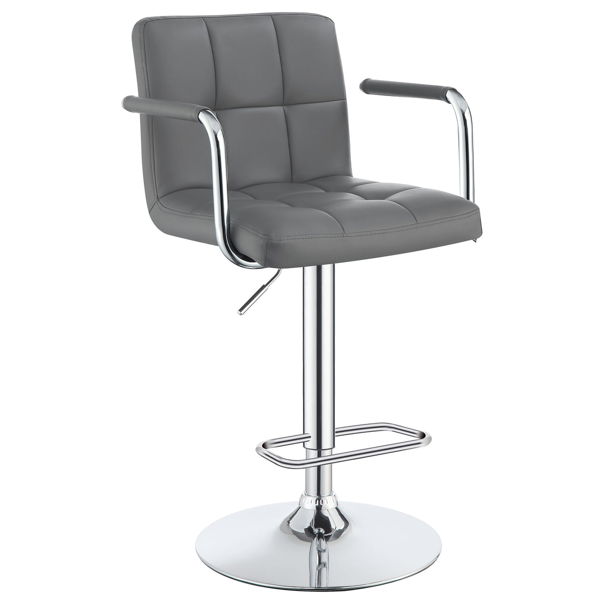 Adjustable Bar Stool - Palomar Adjustable Height Bar Stool Grey and Chrome