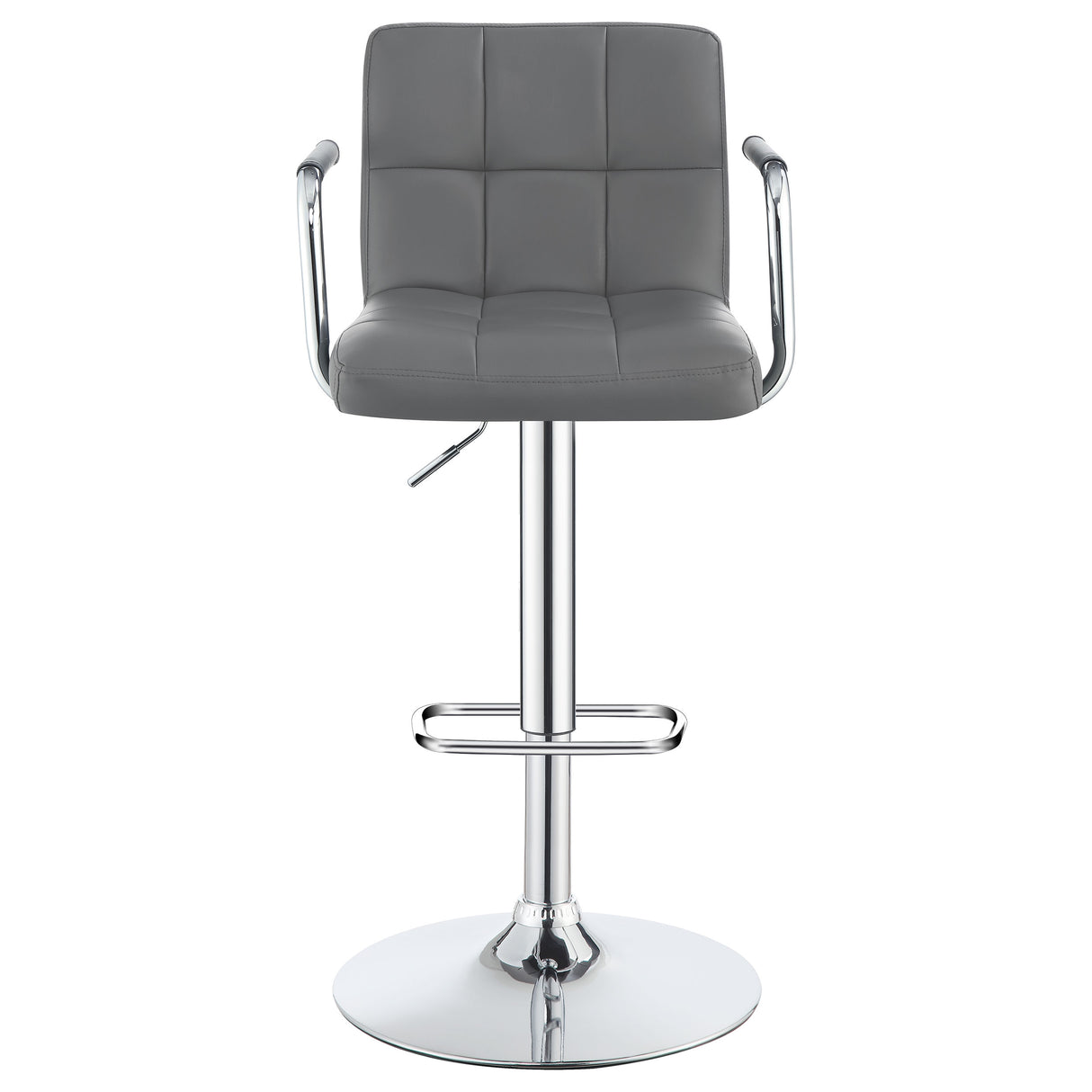 Adjustable Bar Stool - Palomar Adjustable Height Bar Stool Grey and Chrome