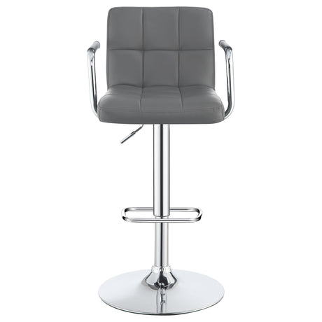 Adjustable Bar Stool - Palomar Adjustable Height Bar Stool Grey and Chrome