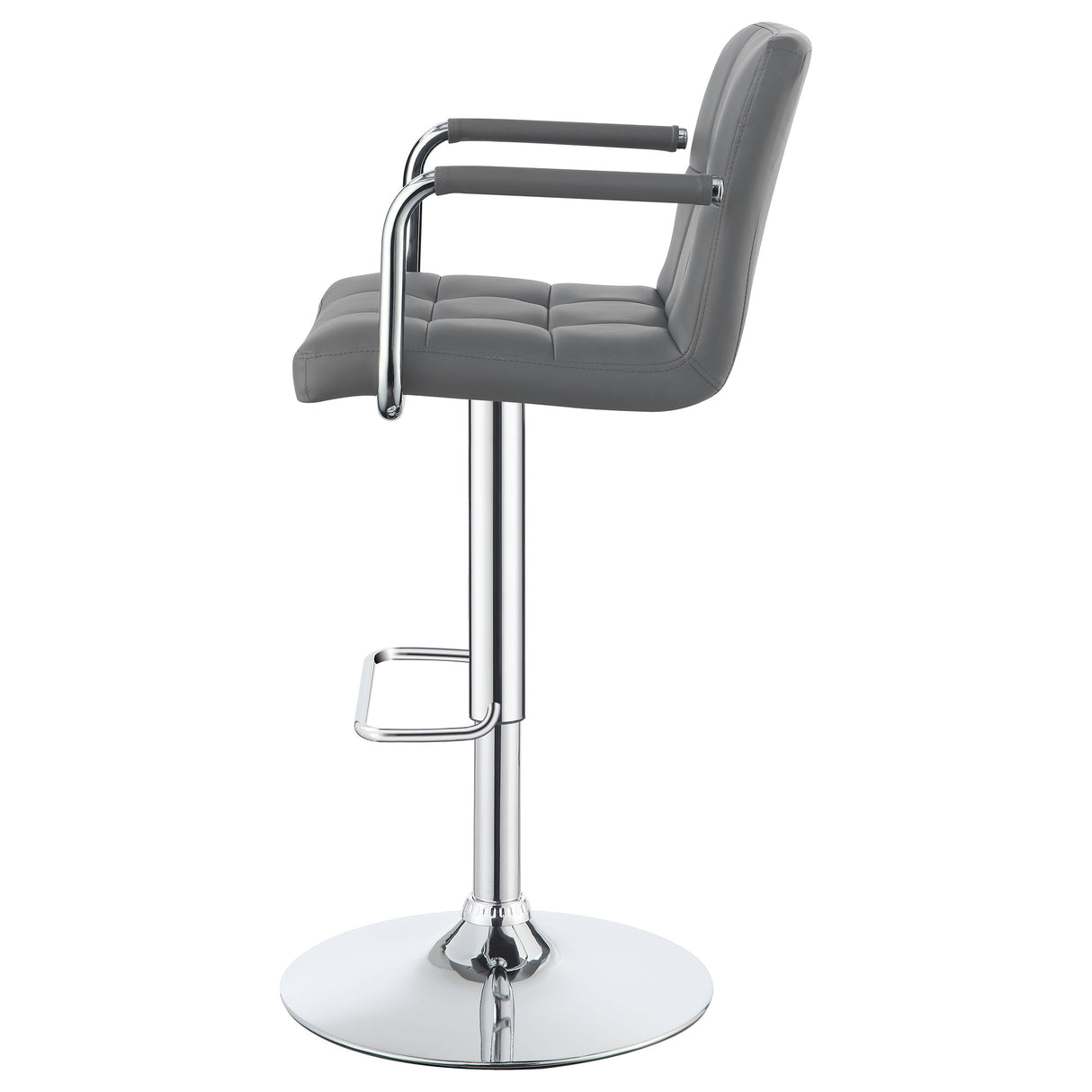 Adjustable Bar Stool - Palomar Adjustable Height Bar Stool Grey and Chrome