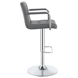 Adjustable Bar Stool - Palomar Adjustable Height Bar Stool Grey and Chrome