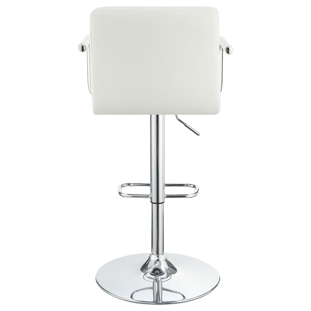 Adjustable Bar Stool - Palomar Adjustable Height Bar Stool White and Chrome