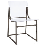 Adino Acrylic Dining Side Chair Clear and Black Nickel (Set of 2) | Coaster | Home Elegance USA