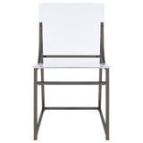 Adino Acrylic Dining Side Chair Clear and Black Nickel (Set of 2) | Coaster | Home Elegance USA