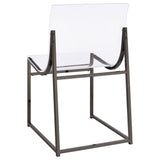 Adino Acrylic Dining Side Chair Clear and Black Nickel (Set of 2) | Coaster | Home Elegance USA