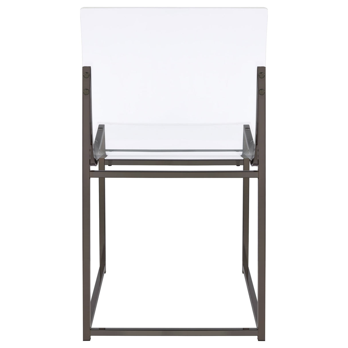 Adino Acrylic Dining Side Chair Clear and Black Nickel (Set of 2) | Coaster | Home Elegance USA