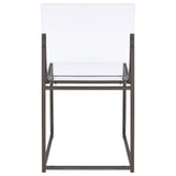 Adino Acrylic Dining Side Chair Clear and Black Nickel (Set of 2) | Coaster | Home Elegance USA