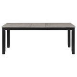 Elodie 5 - piece Dining Table Set with Extension Leaf Grey and Black | Coaster | Home Elegance USA