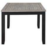 Elodie 5 - piece Dining Table Set with Extension Leaf Grey and Black - 121221 - S5 - image - 5