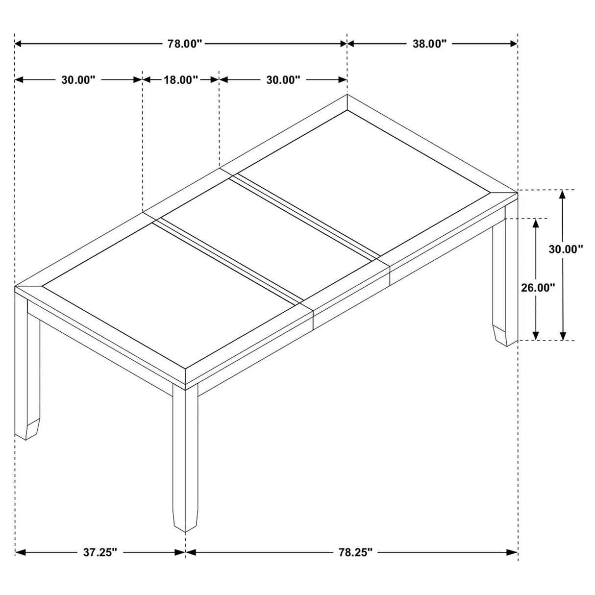 Elodie 5 - piece Dining Table Set with Extension Leaf Grey and Black | Coaster | Home Elegance USA