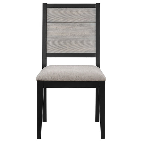 Elodie 7 - piece Dining Table Set with Extension Leaf Grey and Black | Coaster | Home Elegance USA