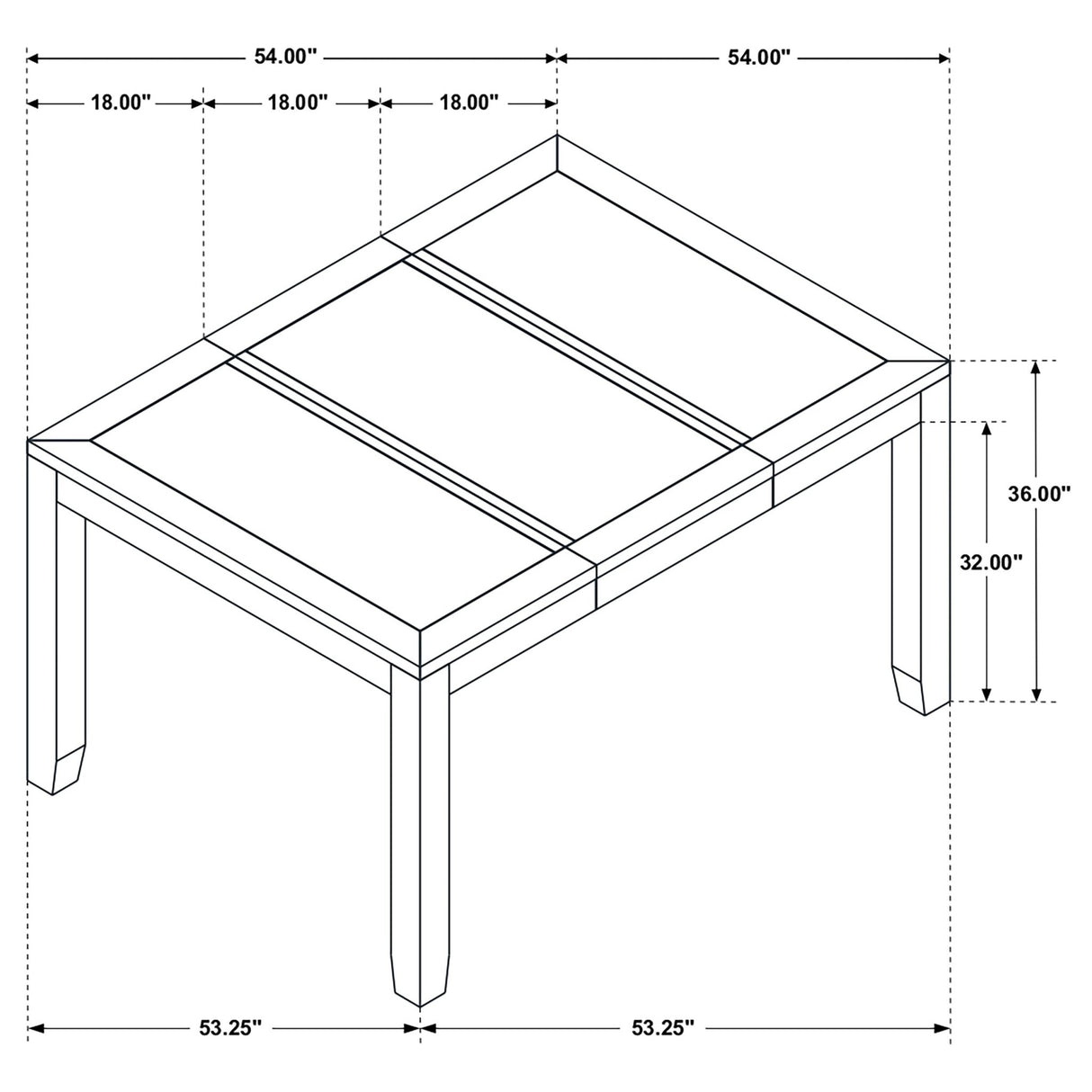 Counter Height Dining Table - Elodie Counter Height Dining Table with Extension Leaf Grey and Black