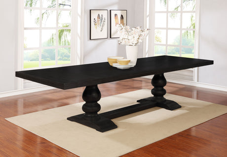 Dining Table - Phelps Rectangular Dining Table Antique Noir