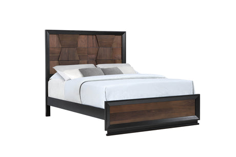 Houston Traditional Style King 4 Piece Bedroom Set in Walnut - sold by Home Elegance USA