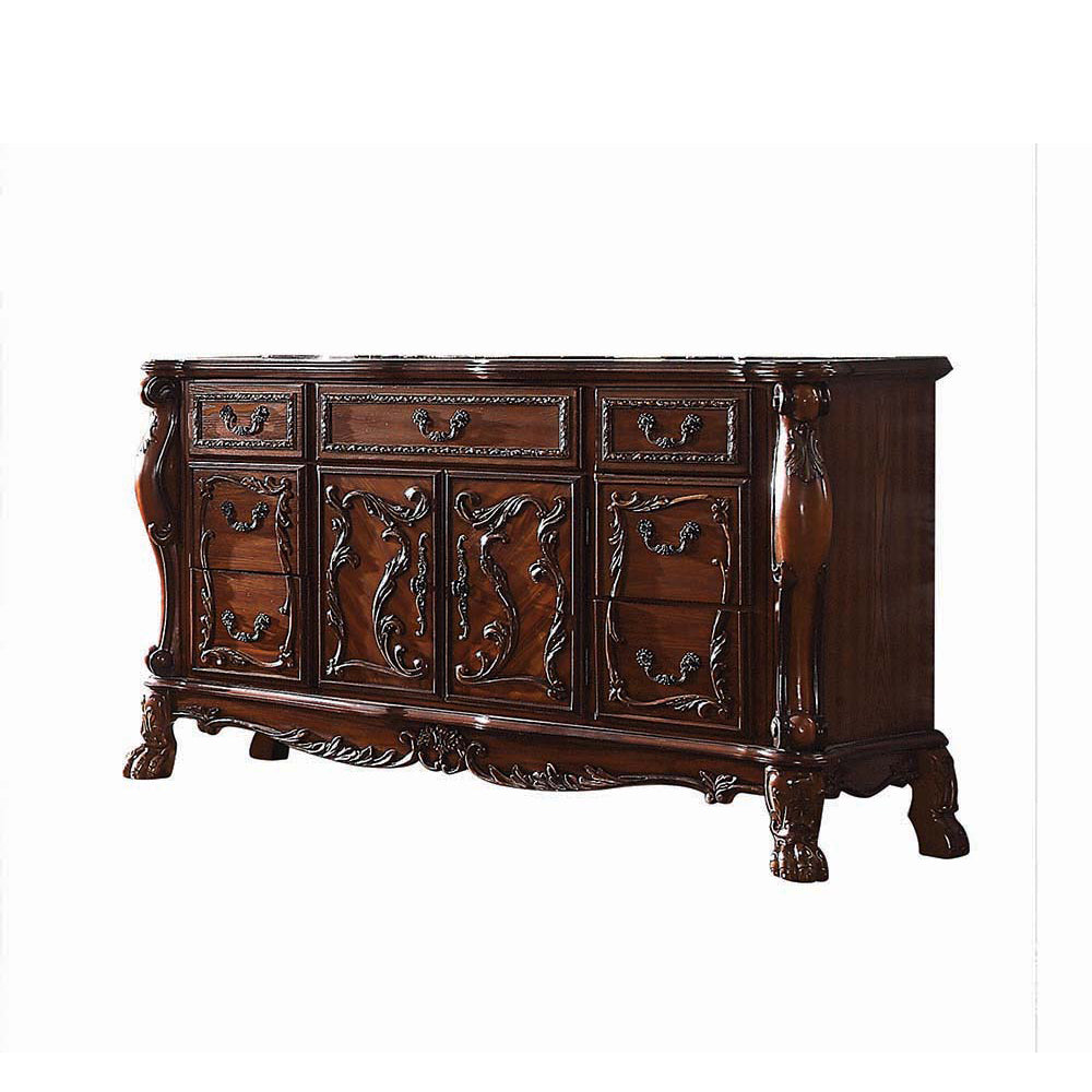 Acme - Dresden Dresser 12145 Cherry Oak Finish