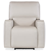 Miles Zero Gravity Power Recliner With Power Headrest - White by Hooker Furniture - View 8