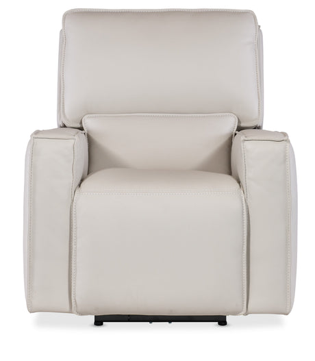 Miles Zero Gravity Power Recliner With Power Headrest - White by Hooker Furniture - View 8
