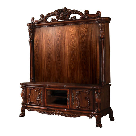 Acme - Dresden Entertainment Center 12163 Cherry Oak Finish