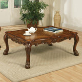 Acme - Dresden Coffee Table 12165 Cherry Oak Finish