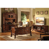 Acme - Dresden Executive Computer Desk W/Hutch 12172 Cherry Oak Finish