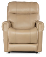 Carroll Power Recliner With Power Headrest, Lumbar & Lift - Beige by Hooker Furniture - View 12