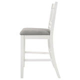 Counter Ht Dining Chair - Hollis X-Back Counter Height Dining Chairs White and Grey (Set of 2)