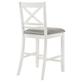 Counter Ht Dining Chair - Hollis X-Back Counter Height Dining Chairs White and Grey (Set of 2)