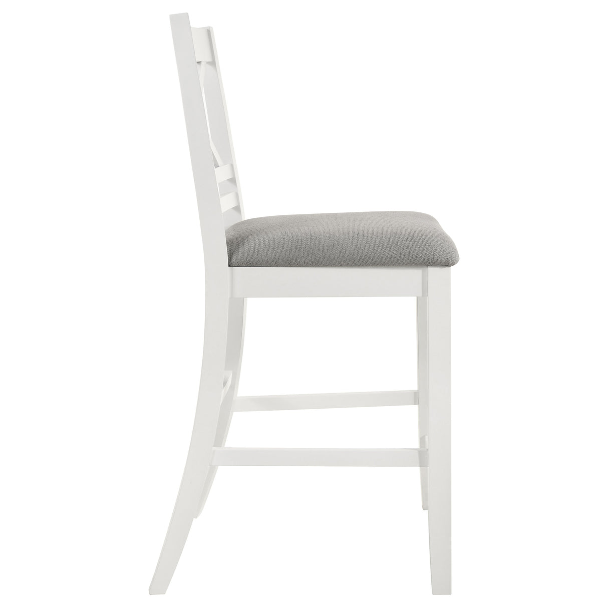 Counter Ht Dining Chair - Hollis X-Back Counter Height Dining Chairs White and Grey (Set of 2)