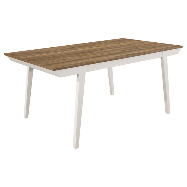 Dining Table - Nogales Rectangular Wood Dining Table Natural Acacia and Off White