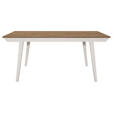 Dining Table - Nogales Rectangular Wood Dining Table Natural Acacia and Off White