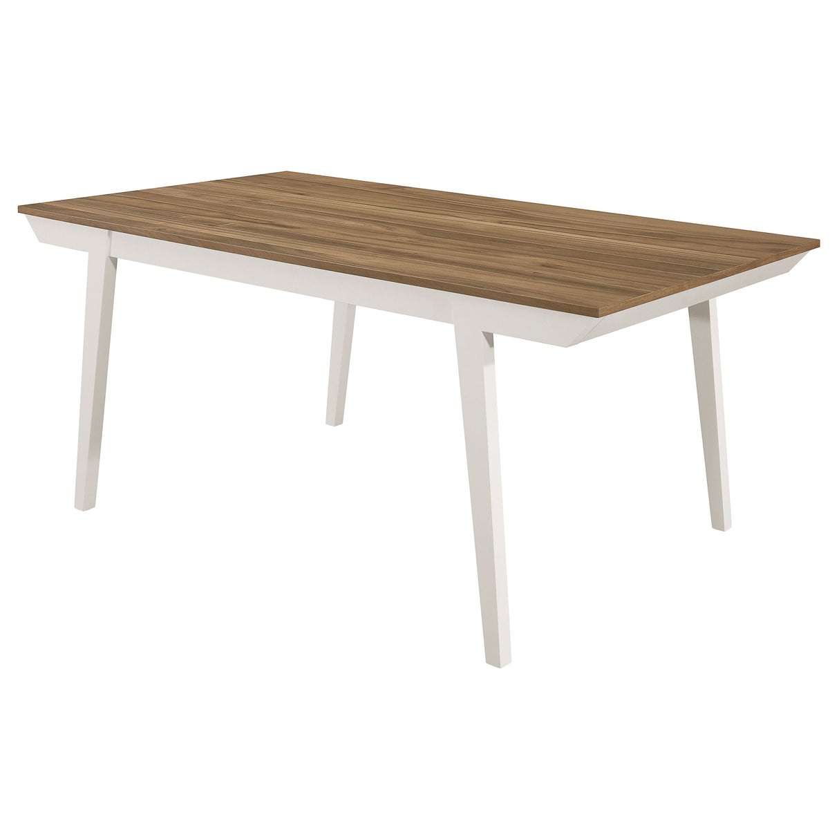 Dining Table - Nogales Rectangular Wood Dining Table Natural Acacia and Off White