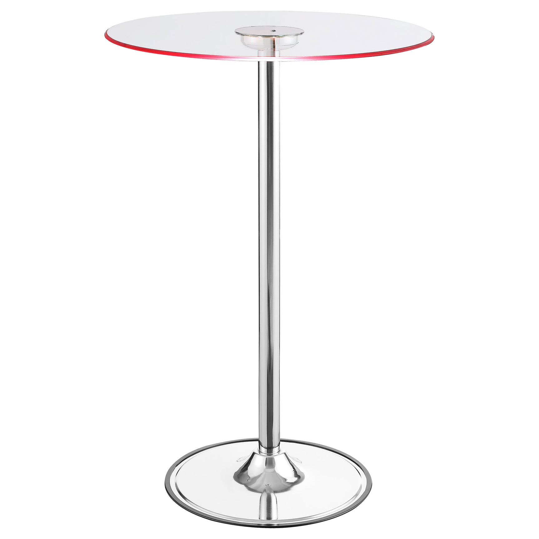 Bar Table - Thea LED Bar Table Chrome and Clear