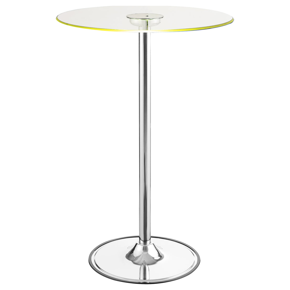 Bar Table - Thea LED Bar Table Chrome and Clear