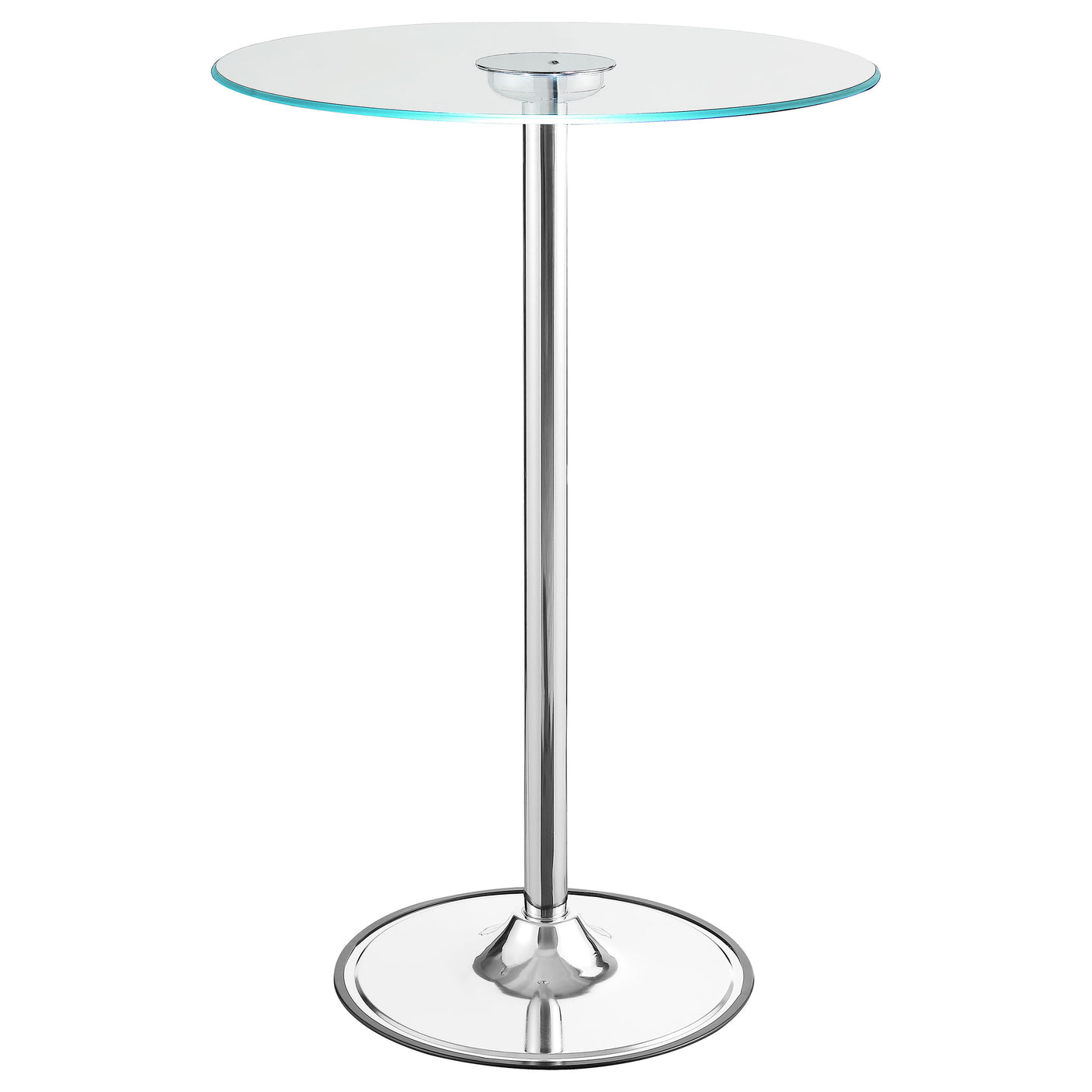 Bar Table - Thea LED Bar Table Chrome and Clear