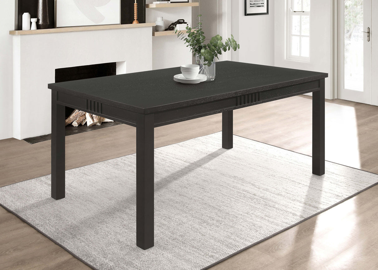 Dining Table - Marbrisa Rectangular Dining Table Matte Black