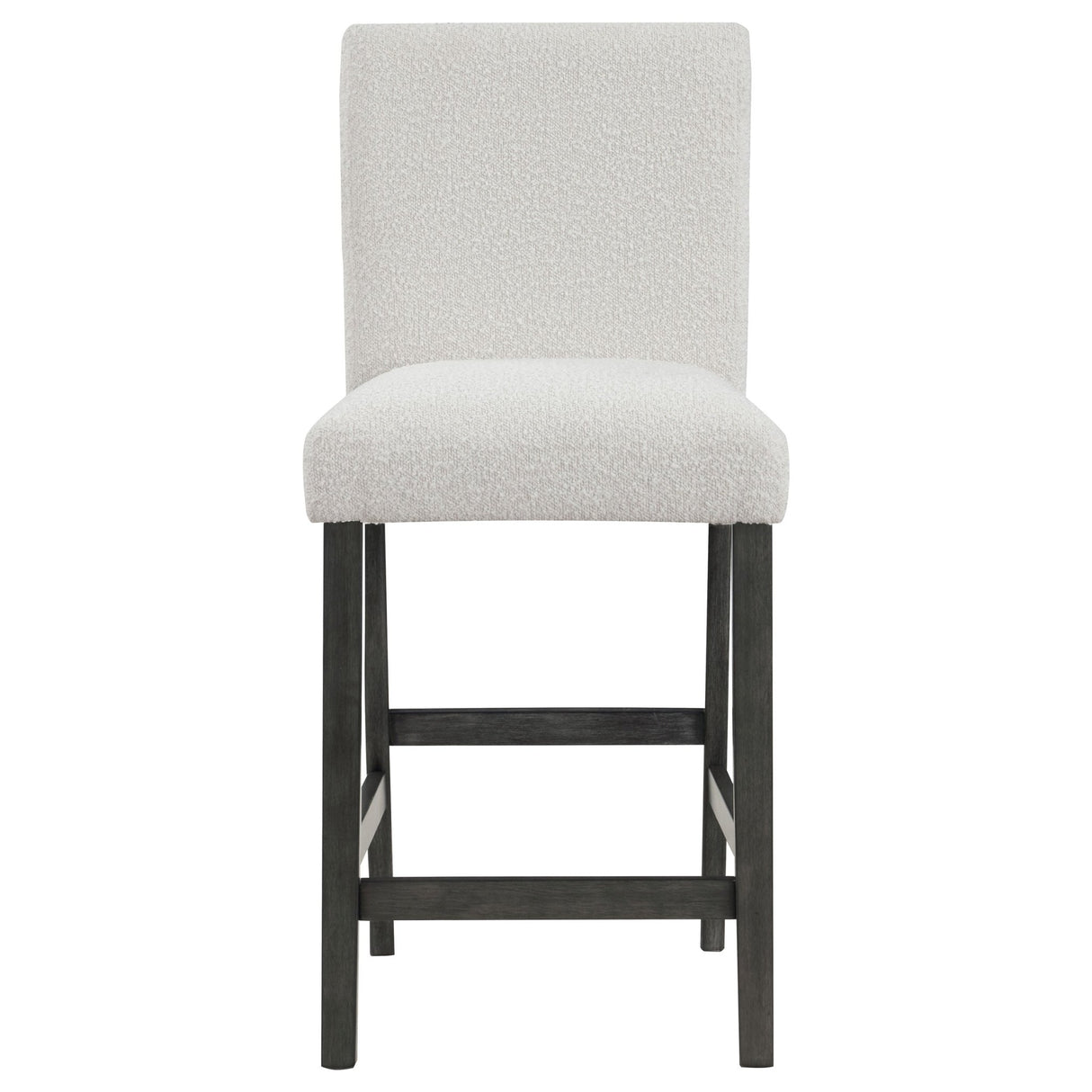 Alba Boucle Upholstered Counter Height Dining Chair White and Charcoal Grey (Set of 2) | Coaster - 123119 - Home Elegance USA - 4