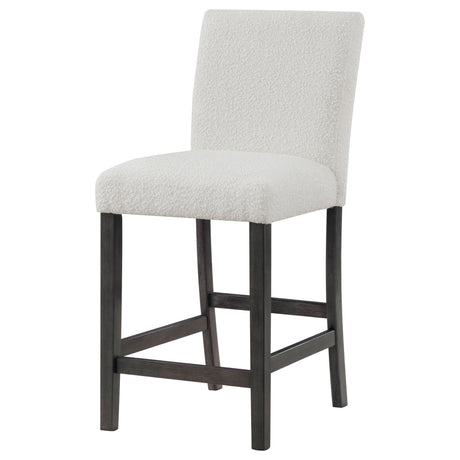 Alba Boucle Upholstered Counter Height Dining Chair White and Charcoal Grey (Set of 2) | Coaster - 123119 - Home Elegance USA - 5