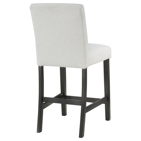 Alba Boucle Upholstered Counter Height Dining Chair White and Charcoal Grey (Set of 2) | Coaster - 123119 - Home Elegance USA - 9