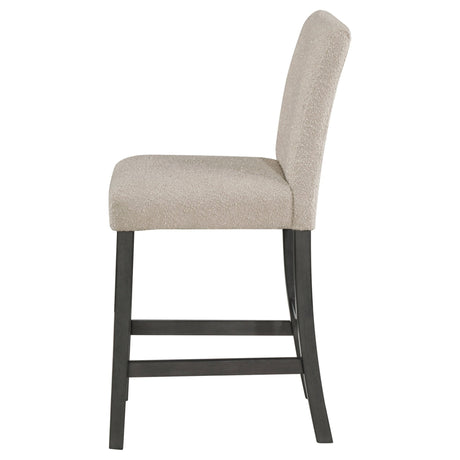 Alba Boucle Upholstered Counter Height Dining Chair Beige and Charcoal Grey (Set of 2) | Coaster - 123129 - Home Elegance USA - 6