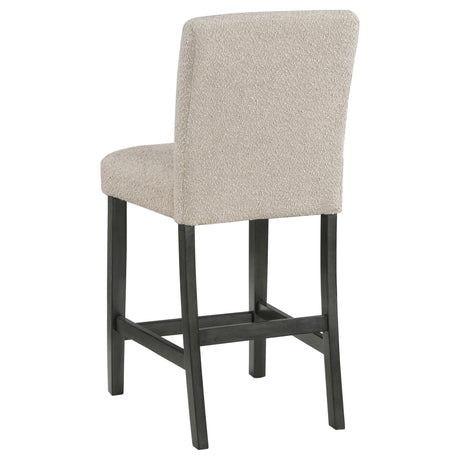 Alba Boucle Upholstered Counter Height Dining Chair Beige and Charcoal Grey (Set of 2) | Coaster - 123129 - Home Elegance USA - 7