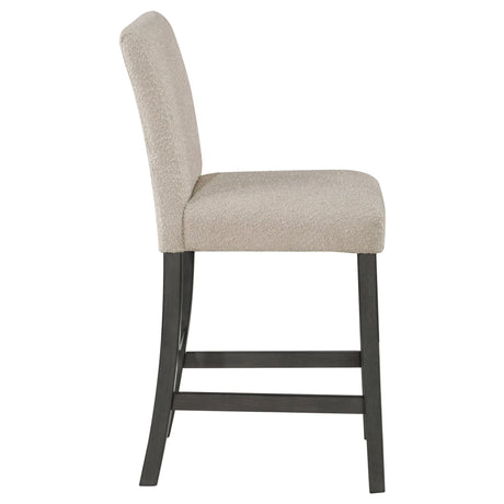 Alba Boucle Upholstered Counter Height Dining Chair Beige and Charcoal Grey (Set of 2) | Coaster - 123129 - Home Elegance USA - 10