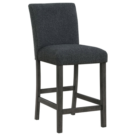 Alba Boucle Upholstered Counter Height Dining Chair Black and Charcoal Grey (Set of 2) | Coaster - 123139 - Home Elegance USA - 3