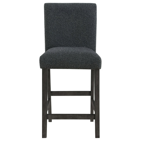 Alba Boucle Upholstered Counter Height Dining Chair Black and Charcoal Grey (Set of 2) | Coaster - 123139 - Home Elegance USA - 4