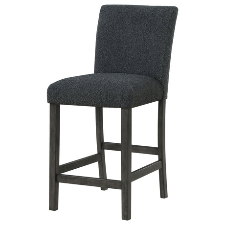 Alba Boucle Upholstered Counter Height Dining Chair Black and Charcoal Grey (Set of 2) | Coaster - 123139 - Home Elegance USA - 5