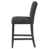 Alba Boucle Upholstered Counter Height Dining Chair Black and Charcoal Grey (Set of 2) | Coaster - 123139 - Home Elegance USA - 6