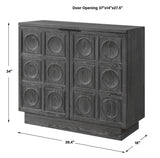 Shelby 2 Door Ebony Stained Cabinet - Black by Uttermost - View 11